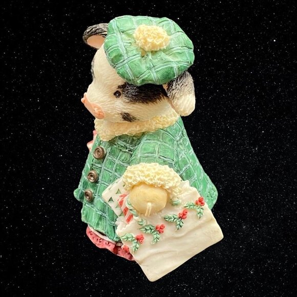 1994 Enesco Mary Moo Moos Shop Till The Cows Come Home Figure 3.5”T 3”W - Picture 4 of 5